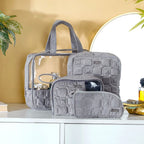 Multipurpose Travel Kit Set Of 4 Grey Nestasia