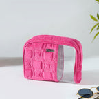 Travel Bag & Pouch Set Of 4 Pink Nestasia