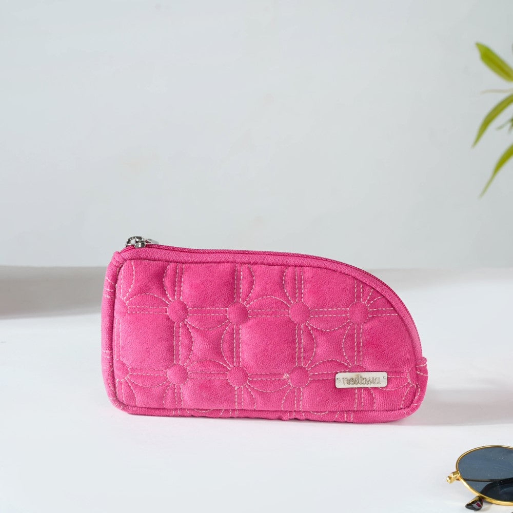 Travel Bag & Pouch Set Of 4 Pink Nestasia
