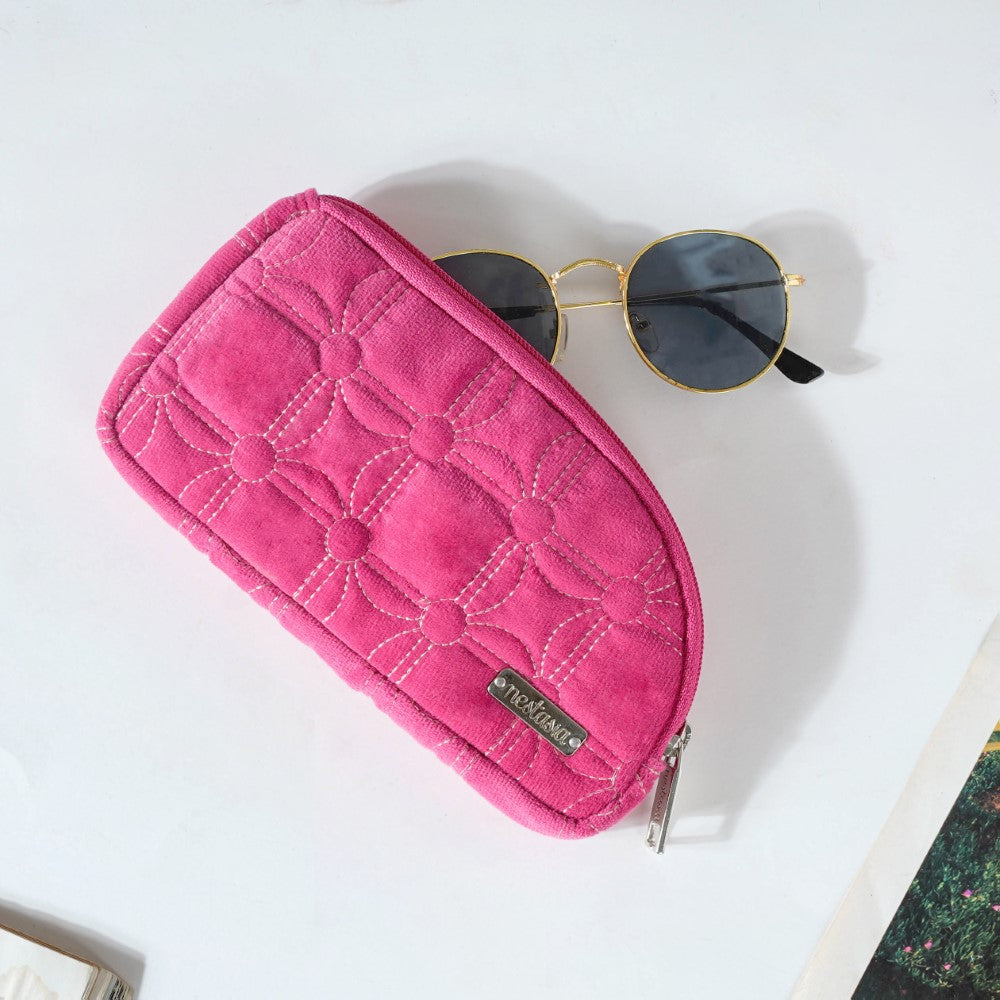 Travel Bag & Pouch Set Of 4 Pink Nestasia