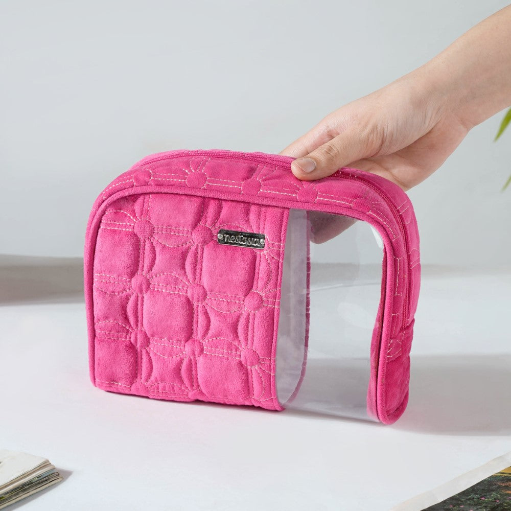Travel Bag & Pouch Set Of 4 Pink Nestasia