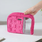 Travel Bag & Pouch Set Of 4 Pink Nestasia
