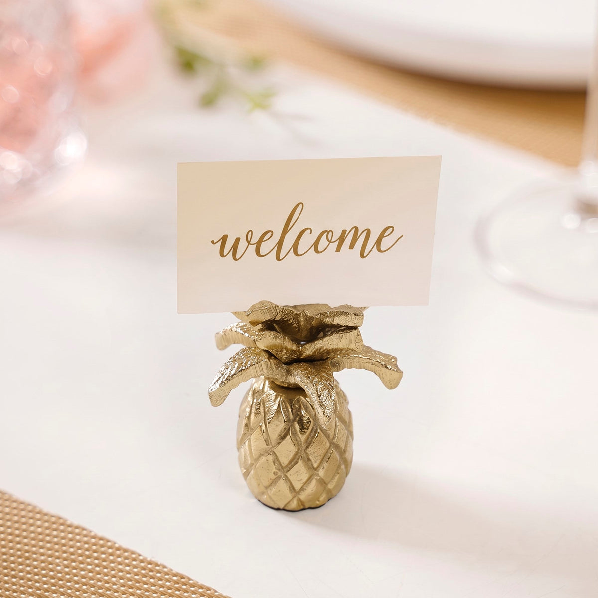 Tropical Pineapple Place Card Holder Nestasia