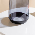 Clear Glass Vase Grey 9 Inch Nestasia