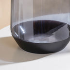 Clear Glass Vase Grey 11 Inch Nestasia