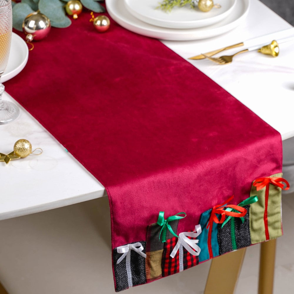 Red Velvet Gifts Table Runner 72 X 13 Inch Nestasia