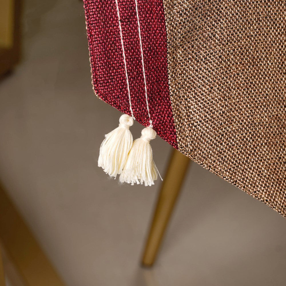 Jute Tassel Table Runner 72 Inch Nestasia