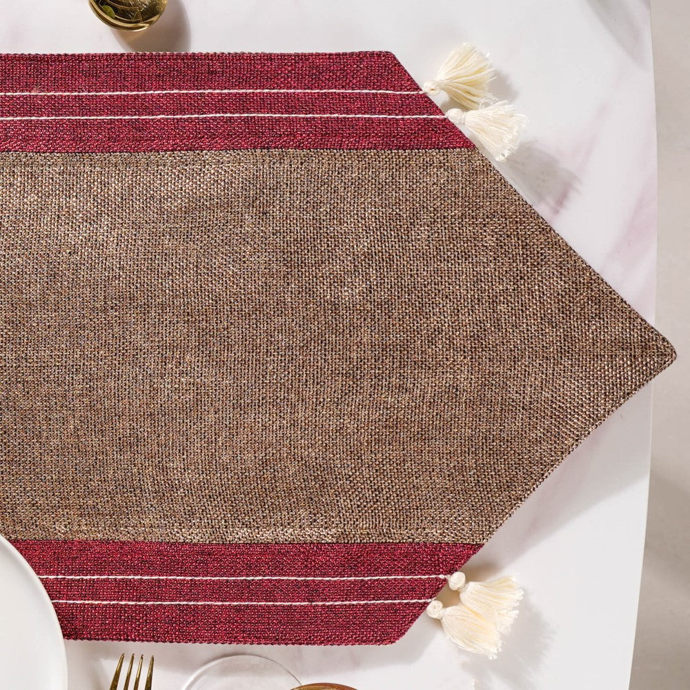 Jute Tassel Table Runner 72 Inch Nestasia