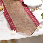 Jute Tassel Table Runner 72 Inch Nestasia