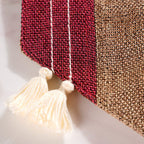Jute Tassel Table Runner 72 Inch Nestasia