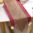 Jute Tassel Table Runner 72 Inch Nestasia