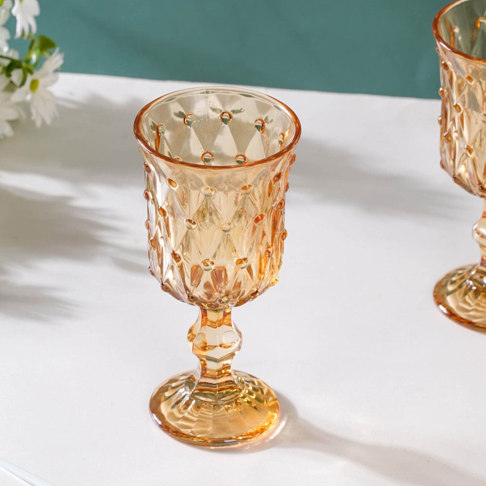 Grande Wine Glass Amber Set Of 6 300ml Nestasia