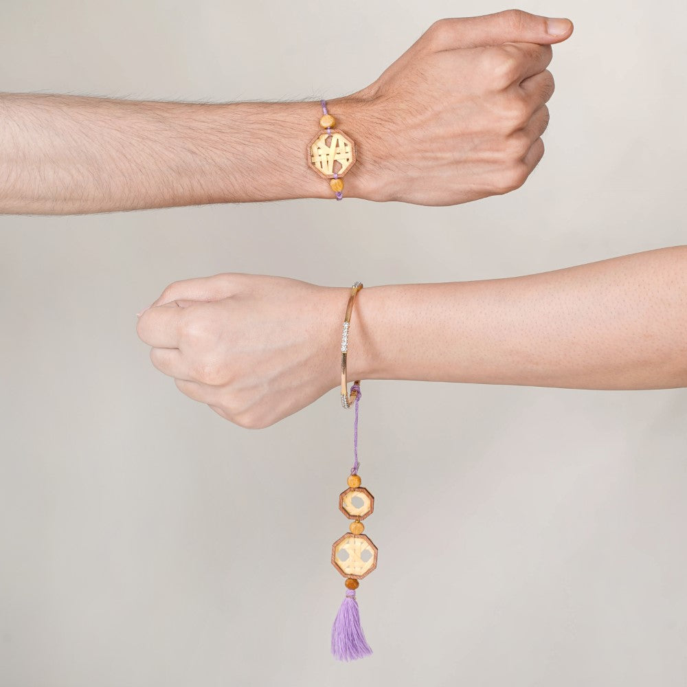 Handmade Eco Friendly Rakhi Gift Set Of 3 Nestasia