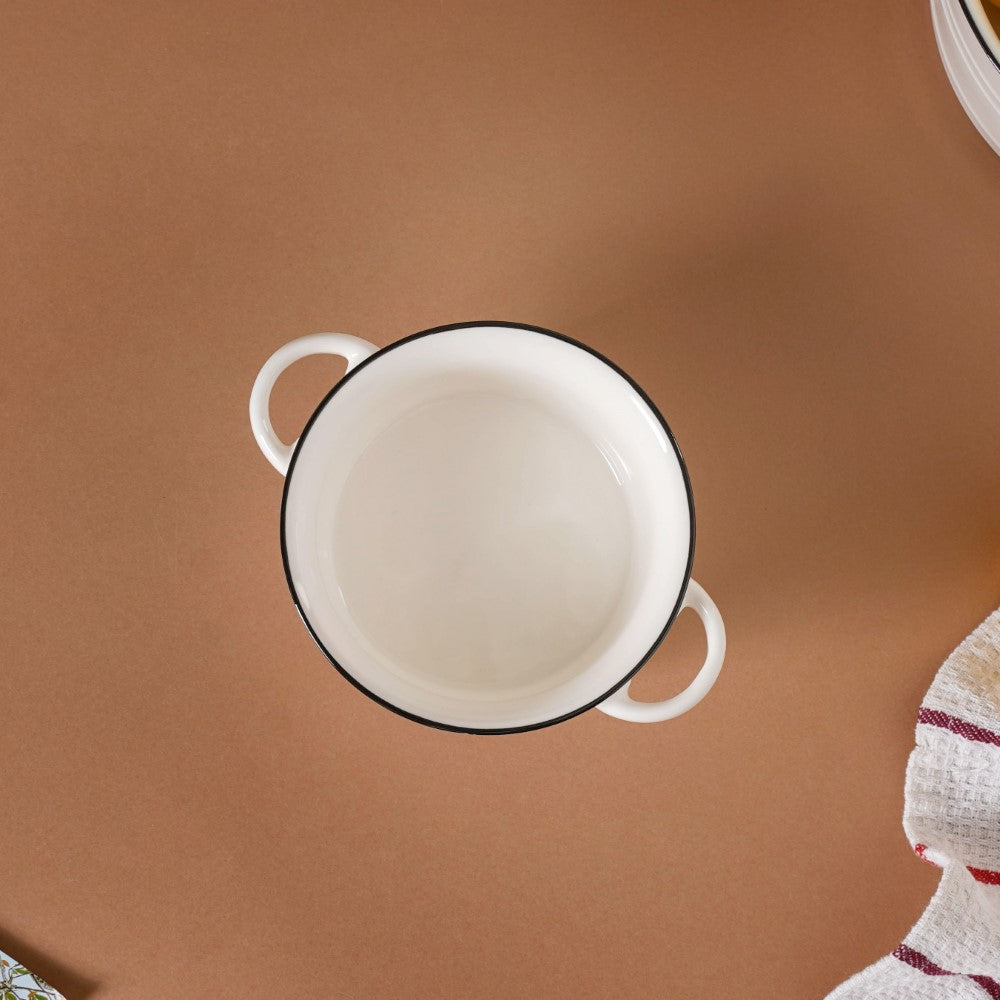White Serving Bowl Nestasia