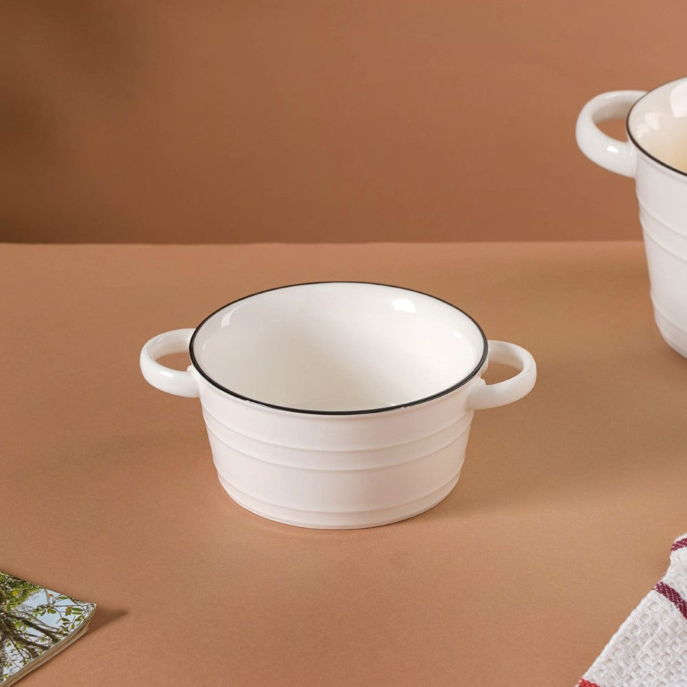 White Serving Bowl Nestasia