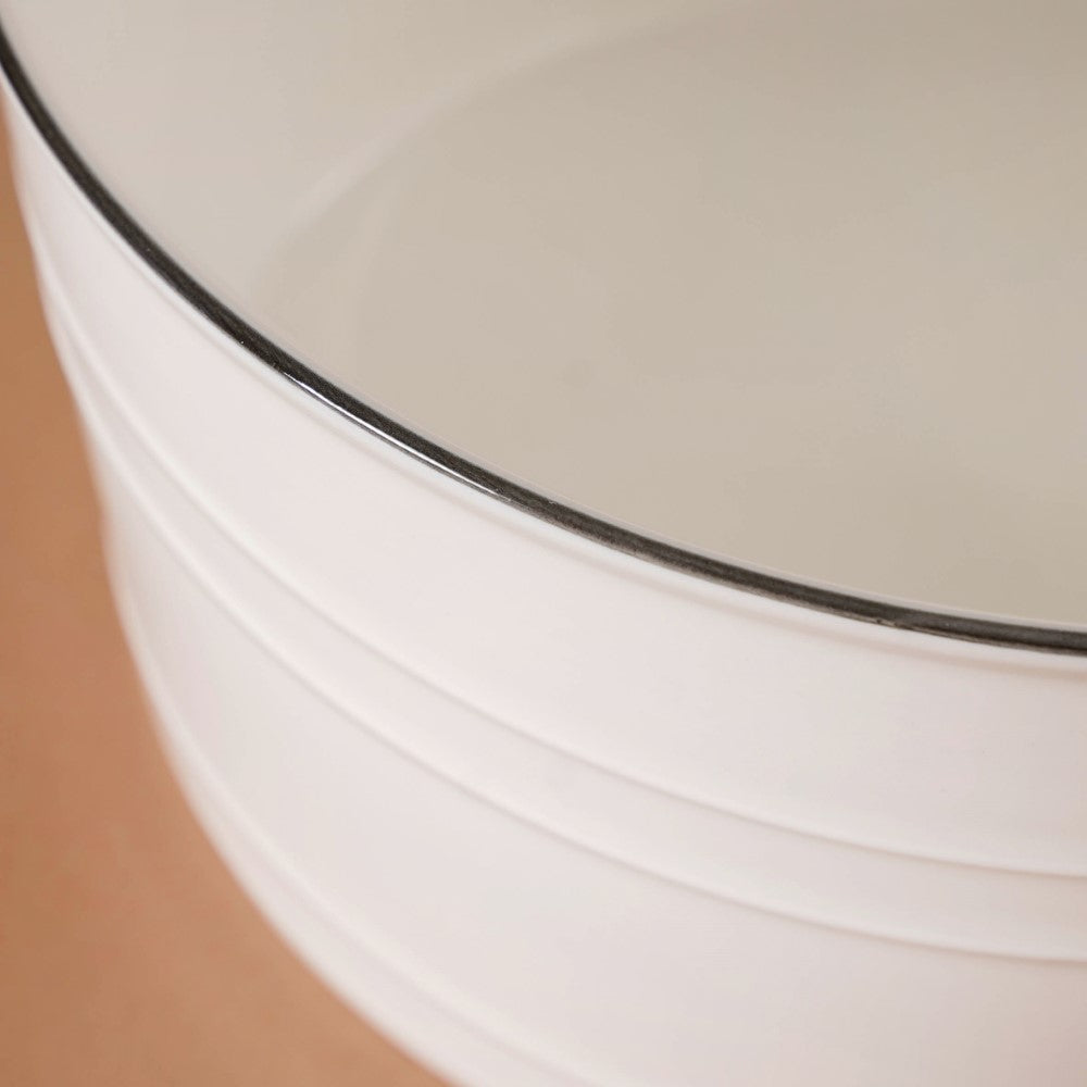 White Serving Bowl Nestasia