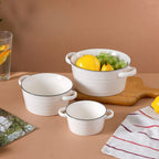 White Serving Bowl Nestasia
