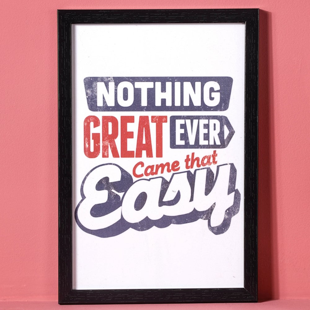 Inspirational Quote Framed Poster 13x9 Inch Nestasia