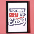 Inspirational Quote Framed Poster 13x9 Inch Nestasia