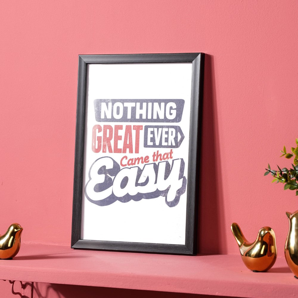 Inspirational Quote Framed Poster 13x9 Inch Nestasia