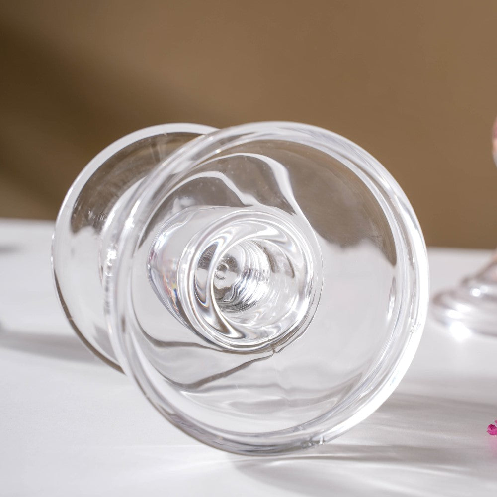 Glass Candle Stand Decor Set Of 3 Nestasia