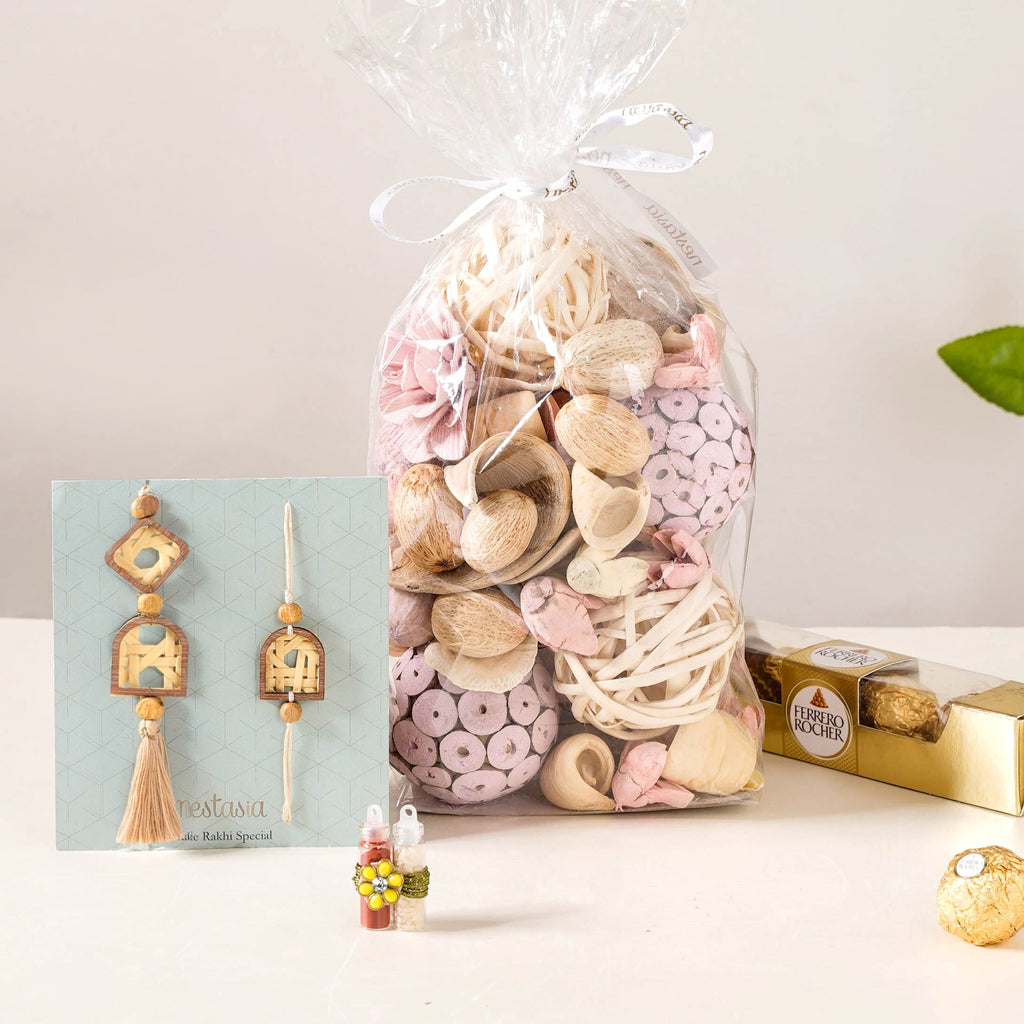 Eco Potpourri Rakhi Hamper Set Of 4 Nestasia