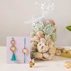 Botanical Rakhi Gifts Set Of 4 Nestasia