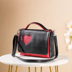 Heart Sling Bag Black And Red Nestasia