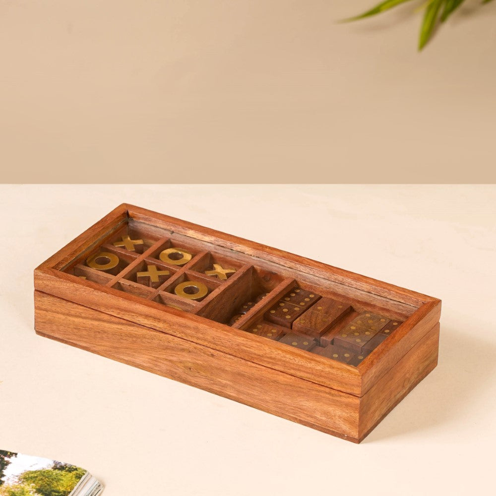 3 in 1 Portable Game Wooden Box Set Nestasia