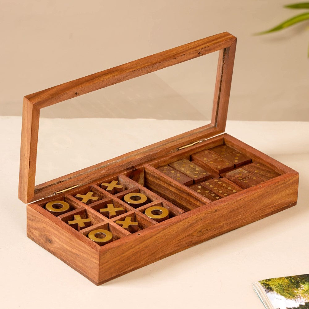 3 in 1 Portable Game Wooden Box Set Nestasia