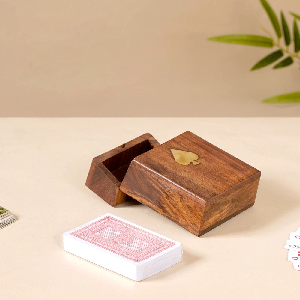 Wooden Playing Card Box Nestasia