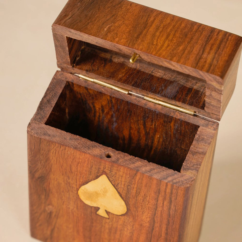Wooden Playing Card Box Nestasia
