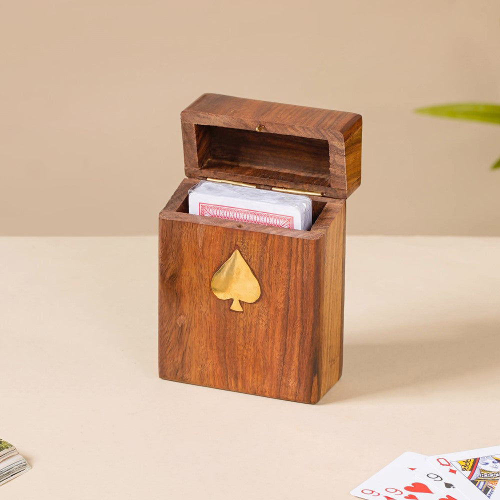Wooden Playing Card Box Nestasia