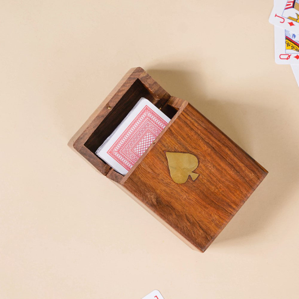 Wooden Playing Card Box Nestasia