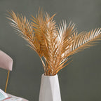 Artificial Palm Leaf Stem Gold Set Of 4 Nestasia