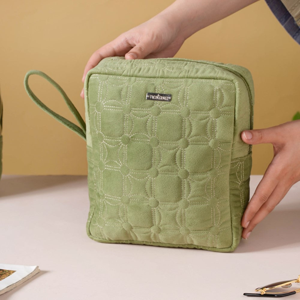 Travel Organizer Kit Set Of 4 Green Nestasia