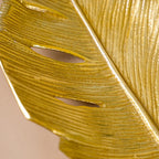 Feather Decorative Platter Tray Gold 18 Inch Nestasia