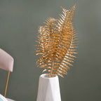 Artificial Fern Leaf Stem Gold Set Of 4 Nestasia