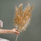 Artificial Fern Leaf Stem Gold Set Of 4 Nestasia
