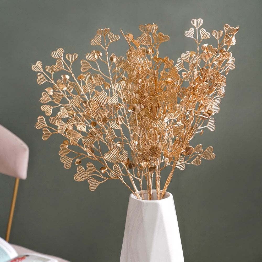 Heart Leaf Stem Gold Set Of 4 Nestasia