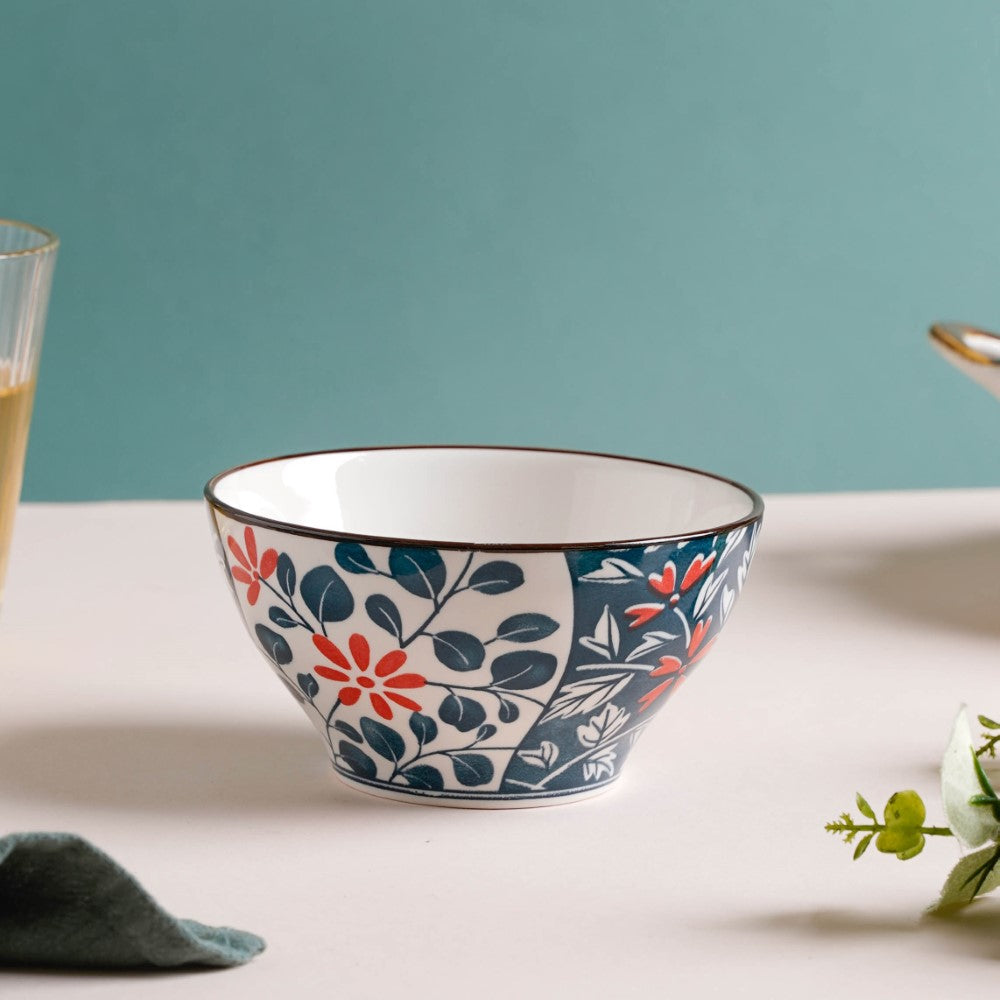 Floral Snack Bowl Set Of 4 With Gift Box Nestasia