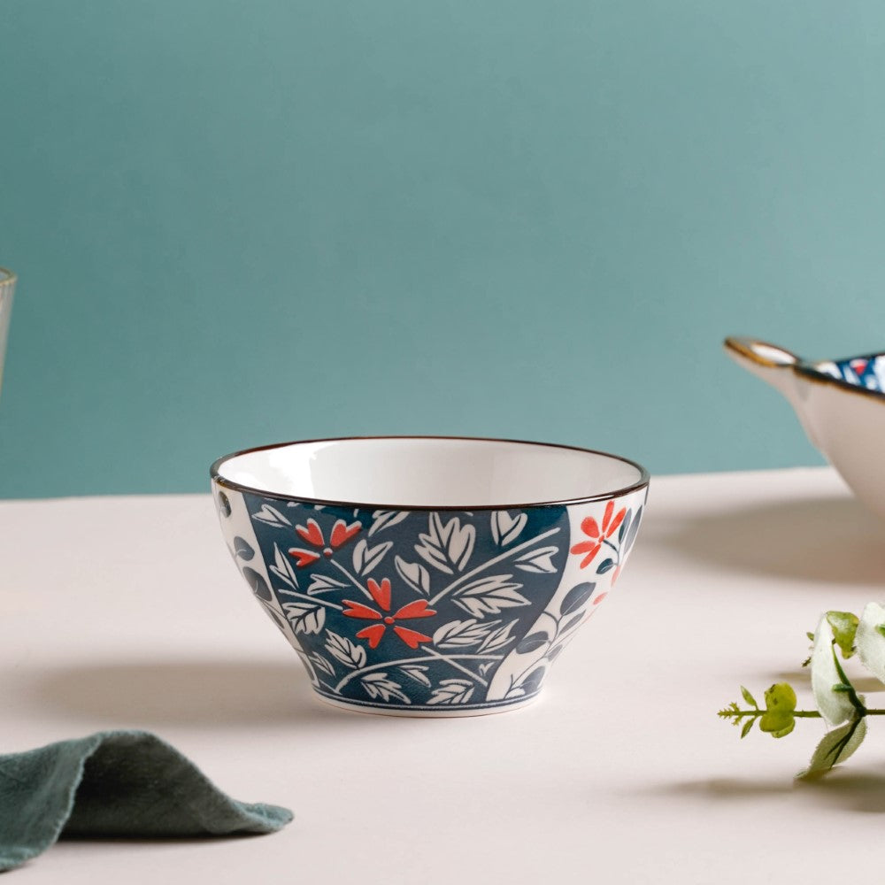 Floral Snack Bowl Set Of 4 With Gift Box Nestasia