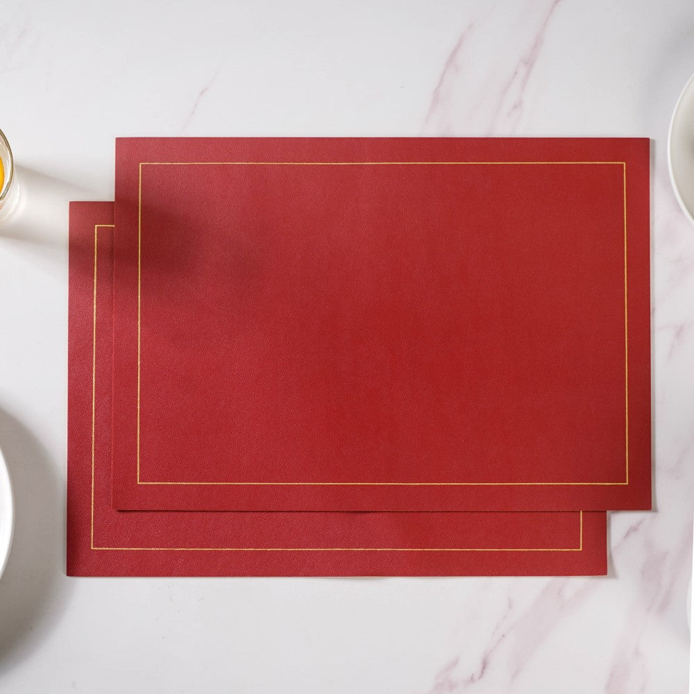 Leather Placemat Set of 2 Nestasia