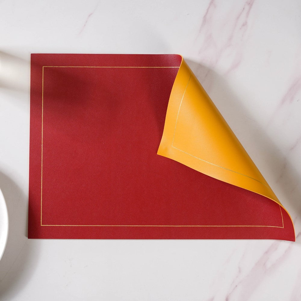 Leather Placemat Set of 2 Nestasia