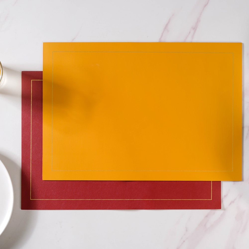 Leather Placemat Set of 2 Nestasia