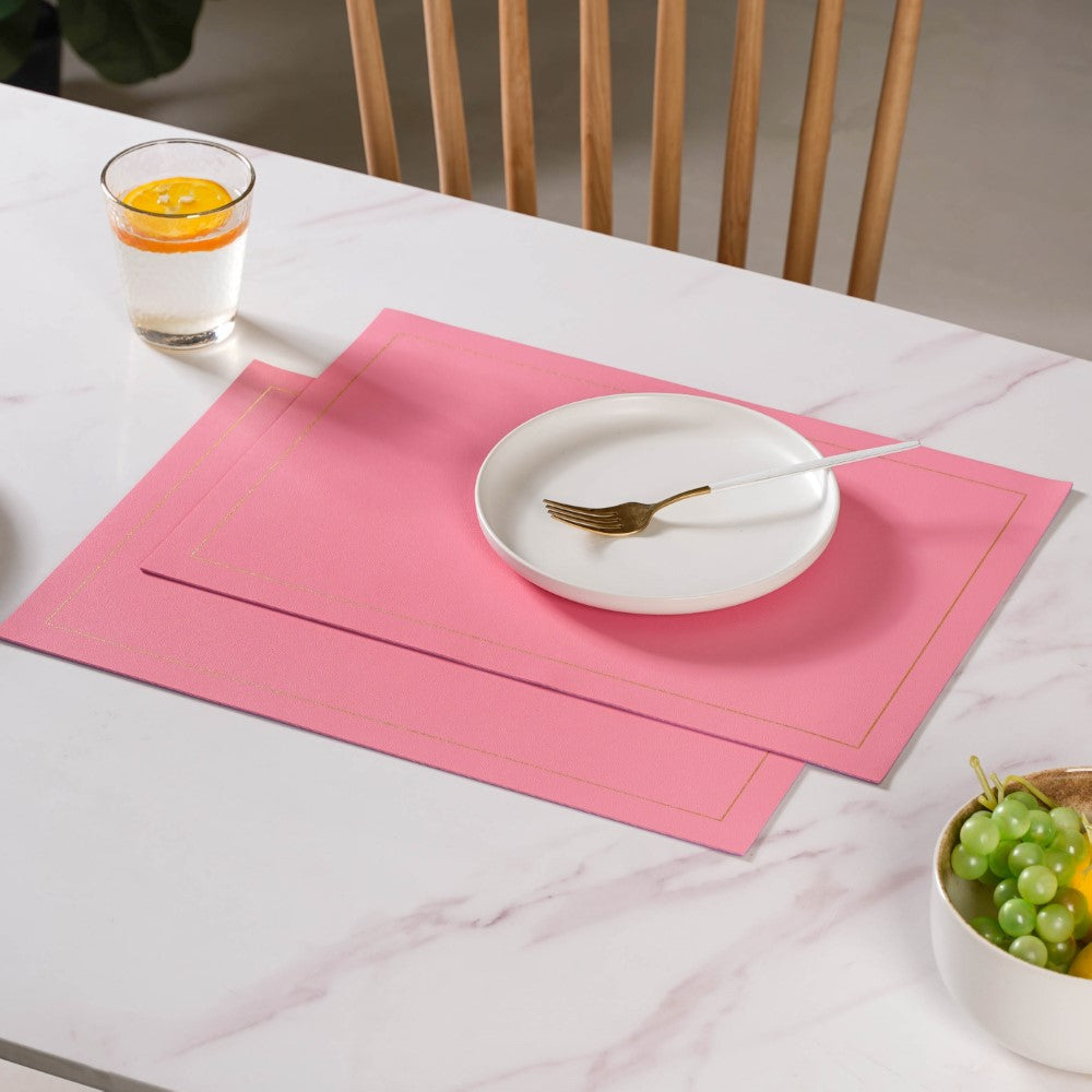 Leather Placemat Set of 2 Nestasia