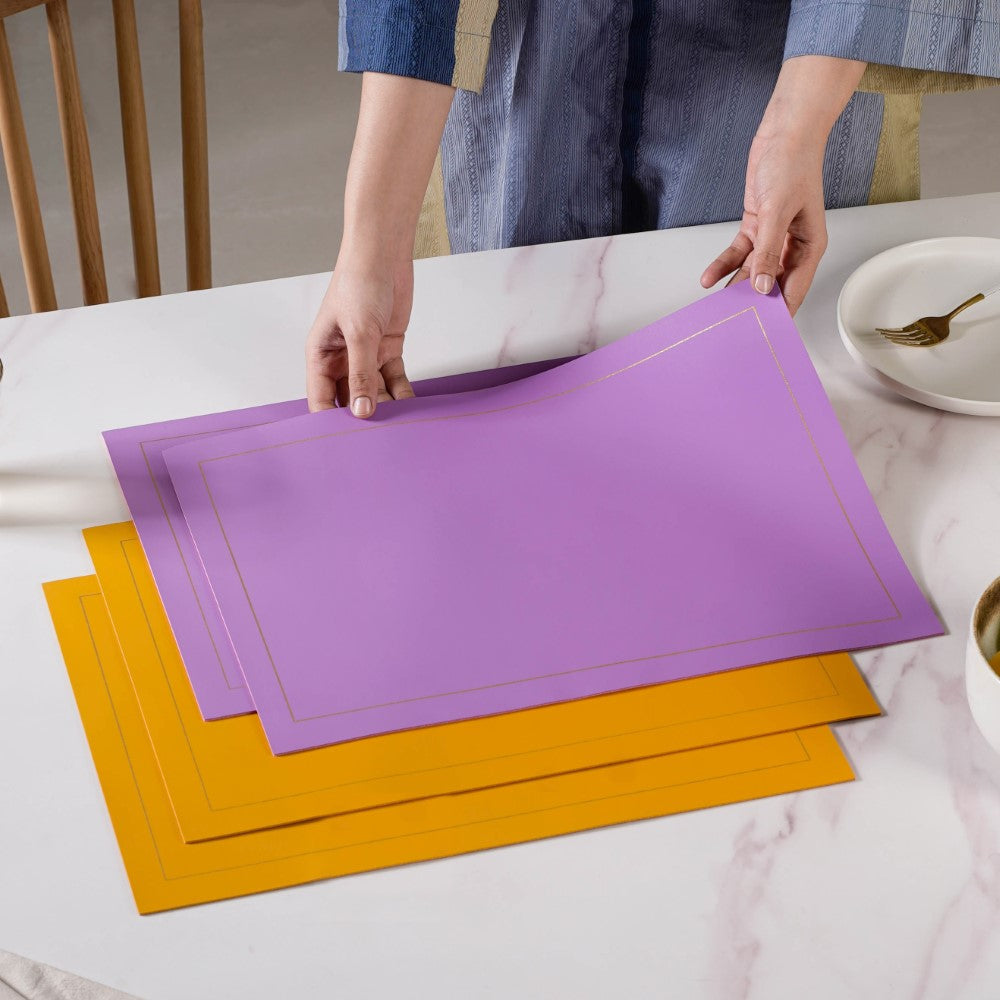 Leather Placemat Set of 2 Nestasia