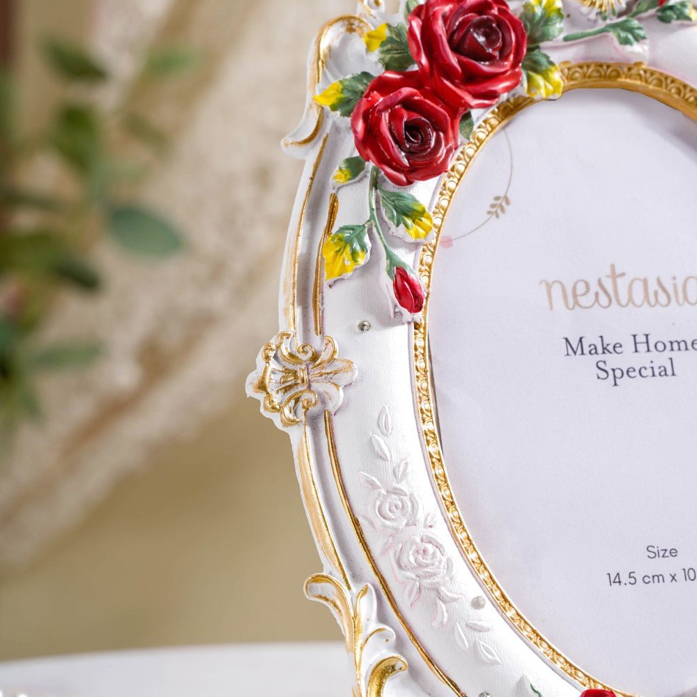 Rose Regent Oval Photo Frame 10 x 7 Inch Nestasia