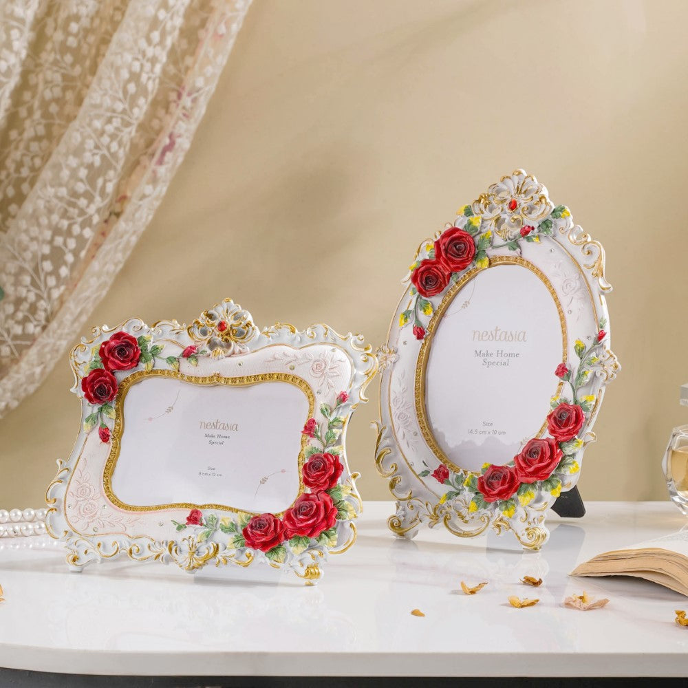 Rose Regent Oval Photo Frame 10 x 7 Inch Nestasia