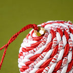 Peppermint Round Candy Bauble Set Of 2